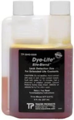 Fluorescent Leak Detection Dye, 8 oz., Universal Conventional And Extended Coolant Dye