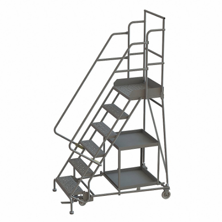 Stock Picking Rolling Ladder, 60 Inch Platform Height, 20 Inch Platform Dp
