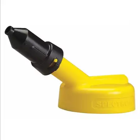 Storage Lid, HDPE, 1/2 Inch Nozzle Size, Yellow