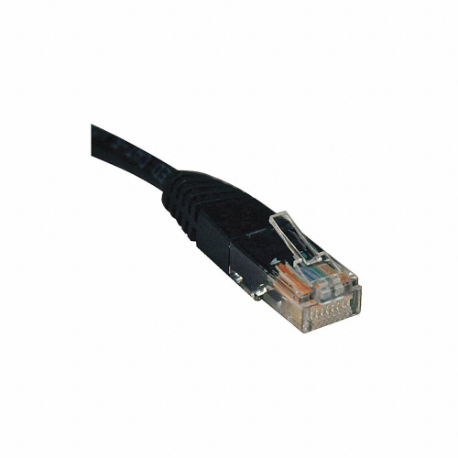 Cat5e Cable, Molded, RJ45 M/M, Black, 6ft