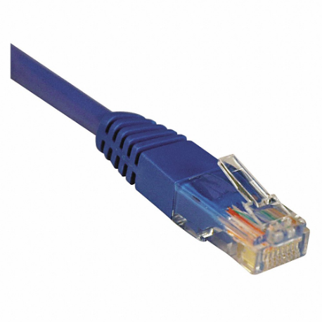 Molded Patch Cable, Cat5E, 10 ft, Blue