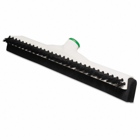 Sanitary Brush With Squeegee, Threaded, 18 Inch Blade Width, Plastic, Plastic