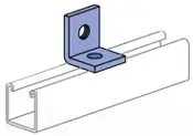 Corner Angle, 90 Degree, 2 Hole, Electrogalvanized