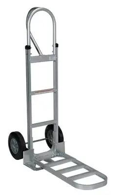 Aluminium P-handle Hand Truck, Hard Rubber Tires, 500 Lb. Capacity