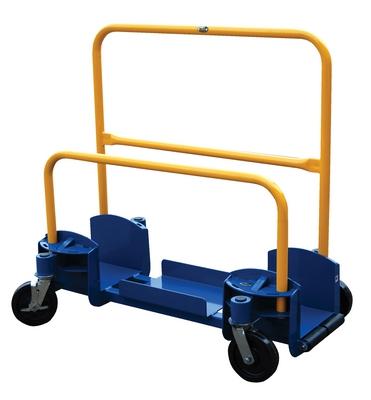 Panel/Sheet Cart, Low Platform, 29 x 54 Inch Size, Blue/Yellow, Steel