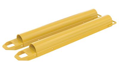 Fork Extension, Round, 54 Inch Length x 5 Inch Width, Yellow, Steel