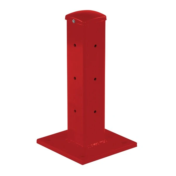 Rigid Tube Post 18 Inch Bolt-On Style Red