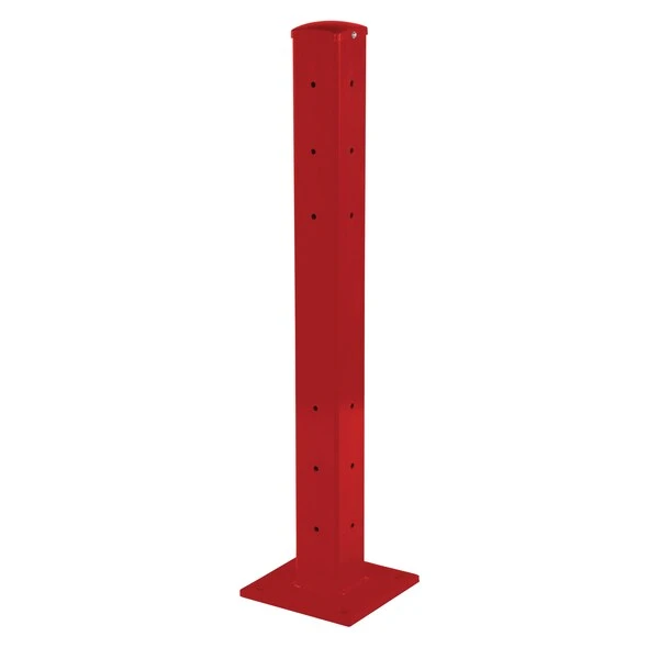 Rigid Tube Post 42 Inch Bolt-On Style Red