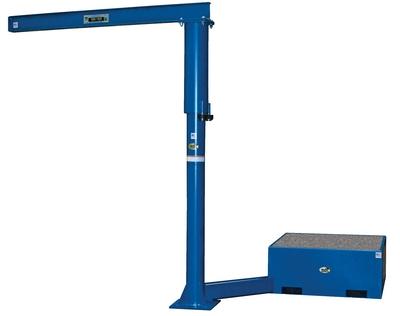 Portable Offset Jib Crane with Concrete Base, 8 Feet Size, 250 Lb. Capacity