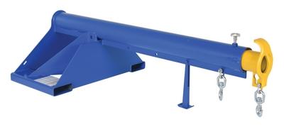 Telescoping Lift Boom, Blue / Yellow 4000 Lb. Capacity, 36 Inch Wide Forks