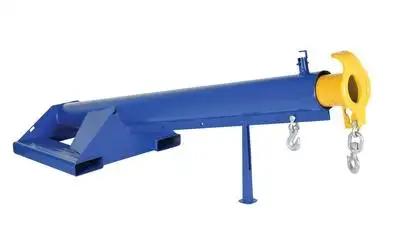 Lift Master Boom, Blue / Yellow 15 Degree, 4000 Lb. Capacity, 24 Inch Fork