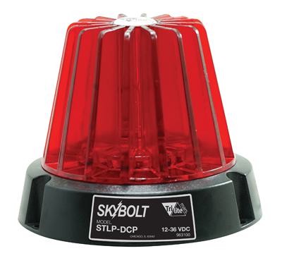 Flash Safety Light, Round, 4 Dome, Red