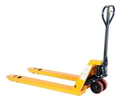 Steel Pallet Truck, 61-11/16 Inch x 27 Inch x 48-5/8 Inch Size, 5500 Lb. Capacity, Yellow