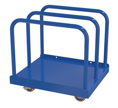 Cart With Poly On Steel Caster, 36 x 30 x 34 Inch Size, 4000 Lb. Capacity, Blue, Steel