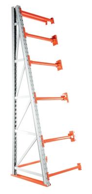 Steel Portable Reel Rack Kit, 2 Sided, 4000 Lb. Capacity, White/Orange/Blue