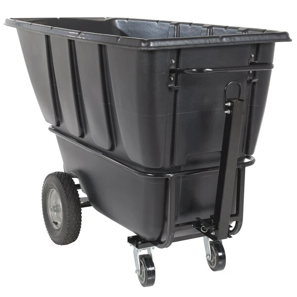HEAVY DUTY TILT TRUCK 1 CU YD BLACK TOWABLE