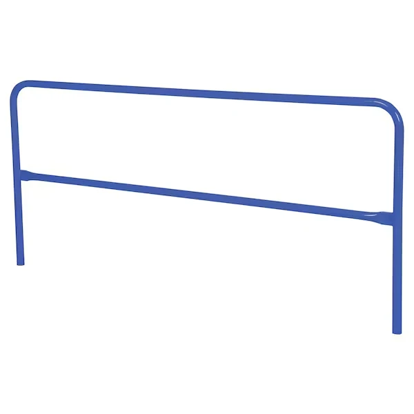 STEEL PIPE SAFETY RAILING 120 Inch LENGTH BLUE