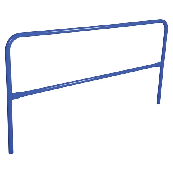 STEEL PIPE SAFETY RAILING 84 Inch LENGTH BLUE