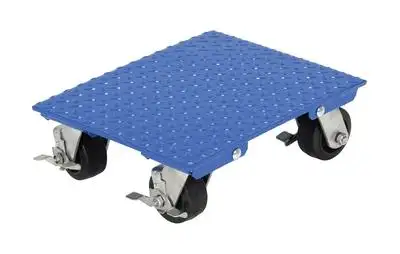 Steel Plate Dolly 1200 Capacity 24 Inch x 30 Inch Swivel Casters with Locks