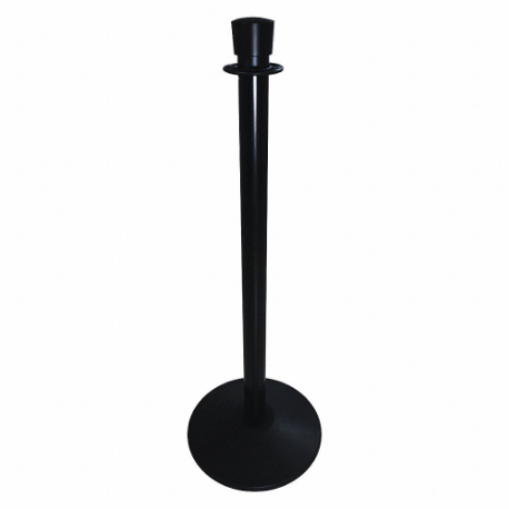 TRON Urn Top Rope Post, 37 Inch Height, 14 Inch Base Dia, Black Aluminum, Cast Iron