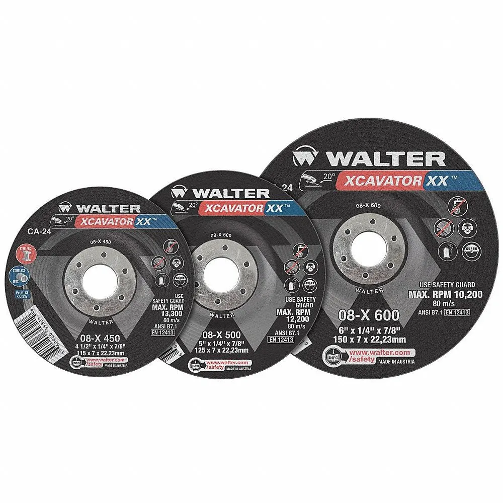 WALTER SURFACE TECHNOLOGIES Depressed Center Wheels