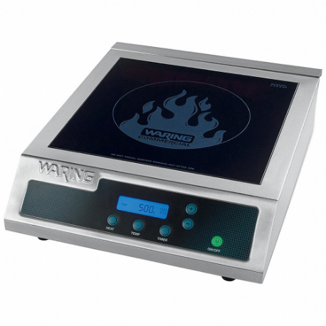 Heavy-Duty Commercial Induction Range, 1 Stations, Digital, Ceramic Glass, 120 VAC