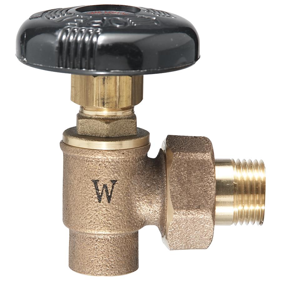 Watts HWA-CXTMU 1/2, Hot Water Angle Valve, 1/2 Inch Inlet, 60 Psi  Pressure