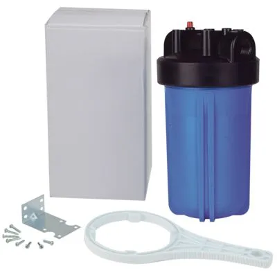 Full Flow Housing Kit, 1 Inch Size, Polypropylene, Black Cap