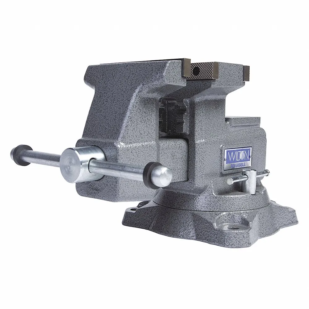 Combination Vise, Reversible, Standard Duty, Enclosed, 5 1/2 Inch Jaw Face Width