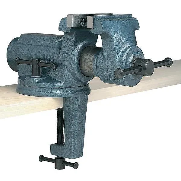 2-1/2 Inch Light Duty Portable Vise with Clamp-on, Swivel Base