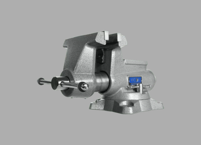 Combination Vise, Heavy Duty, Enclosed, 6 1/2 Inch Jaw Face Width, 6 Inch Size