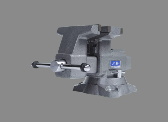 Combination Vise, Reversible, Standard Duty, Enclosed, 8 Inch Jaw Face Width