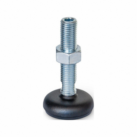 Leveling Foot, 3/4 Inch-10, 3.94 Inch Size Bolt Length, Steel Bolt, Powder Coated