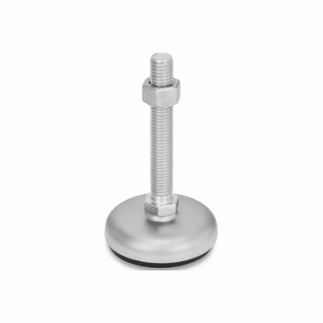 Leveling Foot, 3/8 Inch-16, 2.95 Inch Size Bolt Length, Stainless Steel Bolt