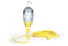 Rubber Hand Lamp, 100W, Screw Release Guard, Reflector, Switch, 15.24m, 14/3 SOOW