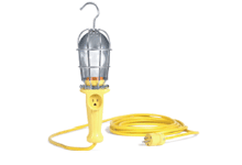 Rubber Hand Lamp, 100W, Quick Open Guard, Reflector, Switch, 7.62m, 16/3 SOOW