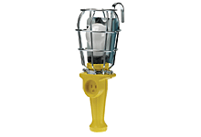 Rubber Hand Lamp, 100W, Open End Guard, Receptacle, 7.62m 16/3 SOOW
