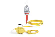 Fluroscent Hand Lamp, Wet/Hazardous Location, 100W, 16/3 SOOW Cord, 30.48m Length