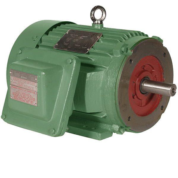 Explosion Proof Motor, 15 HP, 1800 RPM, 230/460V, 254TC Frame, C-Face with Feet
