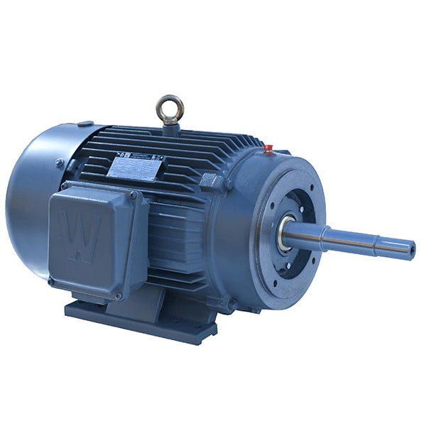 Close Coupled Motor, TEFC, 2 HP, 1800 RPM, 145JP Frame, C Face with Feet