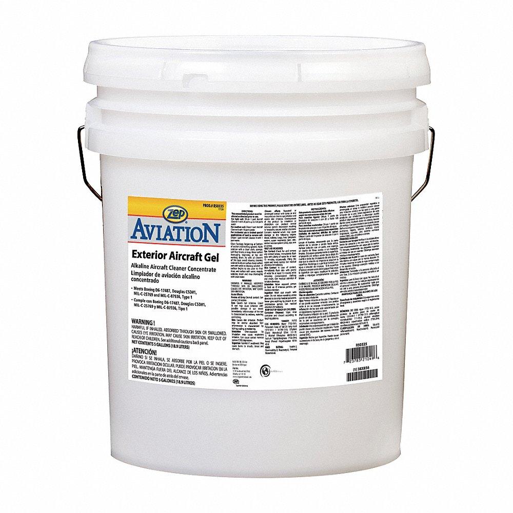 Aircraft Cleaner Gel, Water Based, Bucket, 5 Gal Ready To Use, 1% Voc Content