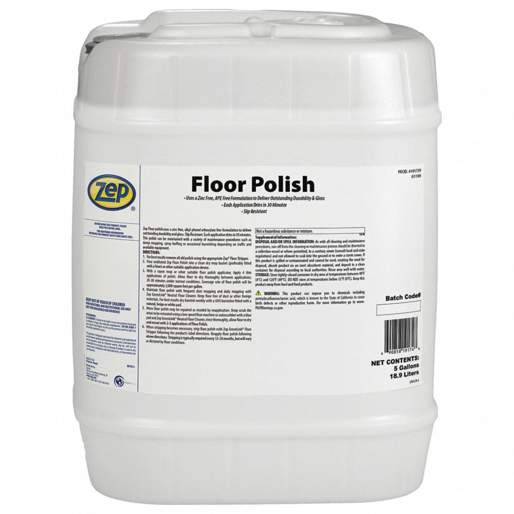Floor Polish, 5 Gallon