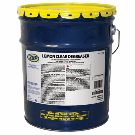 Degreaser, Solvent Based, Bucket, 5 Gal Container Size, Ready To Use