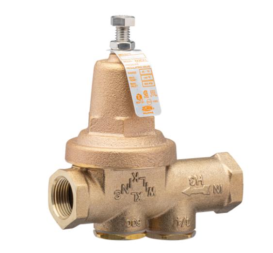 Pressure Reducing Valve less Union With Chrome Stem, Plunger, 3/4 Inch Size